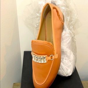 Guiseppe Zanotti flat loafer with jewel strap